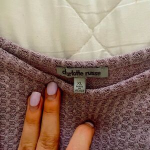 Pre loved lavender sweater from Charlotte Russe